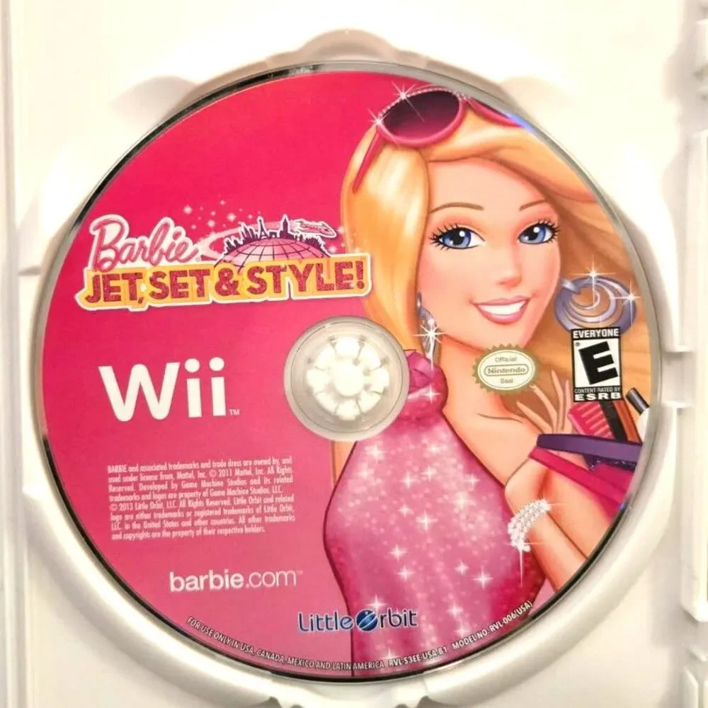 Barbie: Jet, Set & Style! Nintendo Wii (CIB w/ Manual)
